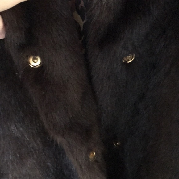 🐆NEW BETSY JOHNSON HEAVY FAUX FUR COAT SZ XL (50Wx26L) NWOT DK BROWN/LEOPARD - Picture 7 of 11